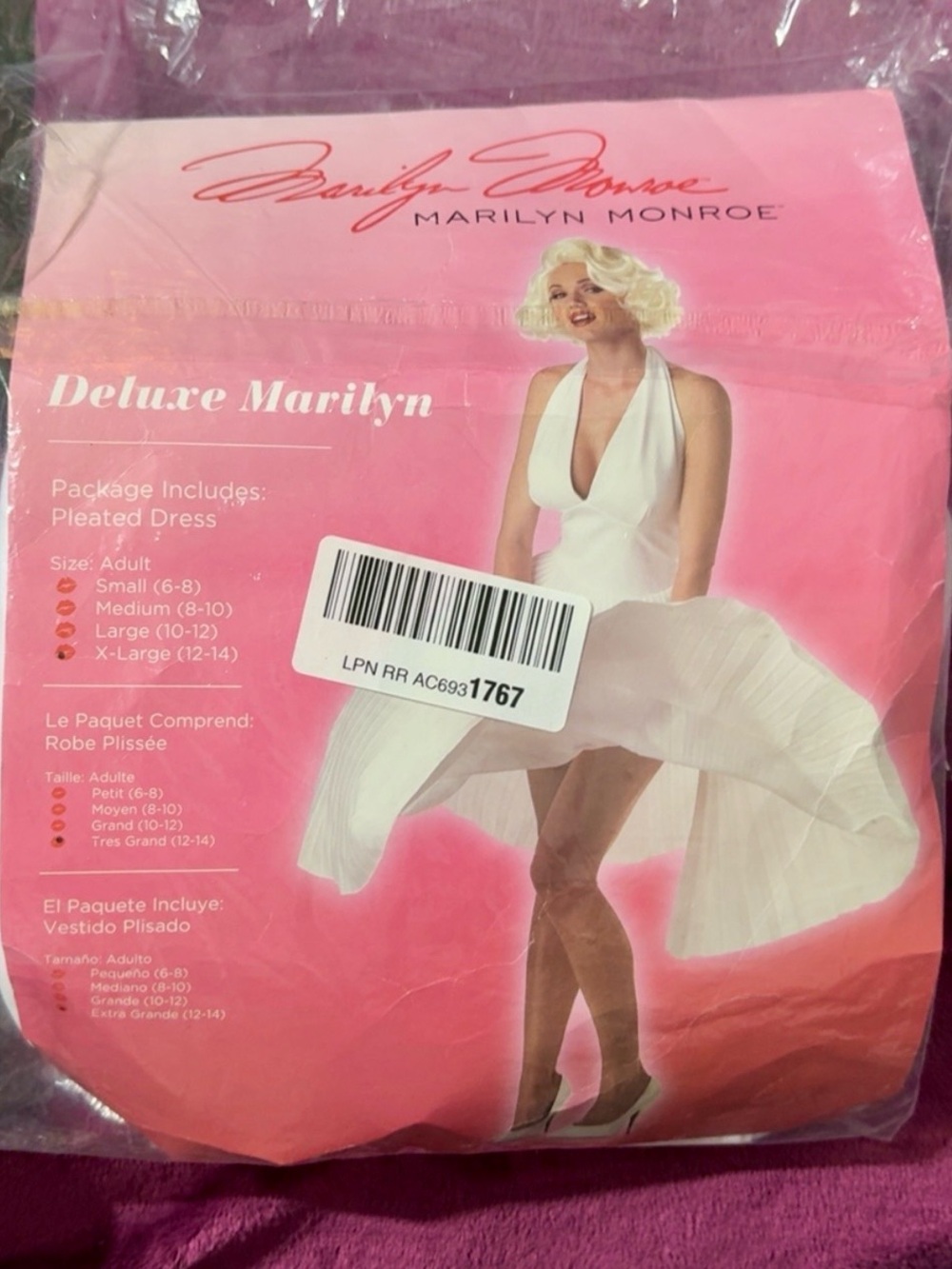 Marilyn Monroe White Dress & Short Curly Wig with Soft Waves Costume